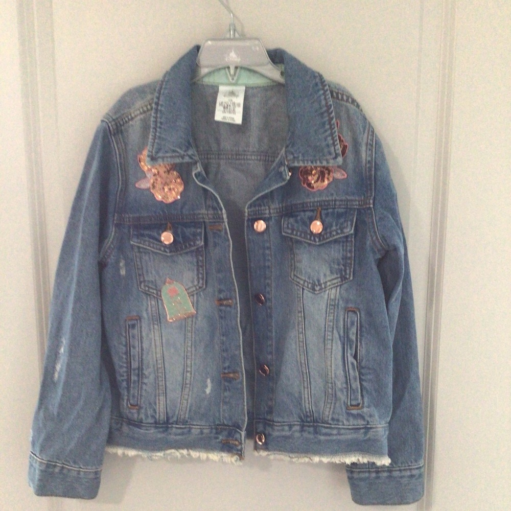 Disney Belle distressed denim jacket
